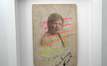 Load image into Gallery viewer, Vintage Young Smiling Girl Collage Art Framed - Naomi Vona Art