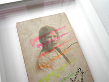 Load image into Gallery viewer, Vintage Young Smiling Girl Collage Art Framed - Naomi Vona Art