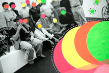 Load image into Gallery viewer, Contemporary Neon Art Collage On Vintage Group Shot - Naomi Vona Art
