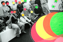 Load image into Gallery viewer, Contemporary Neon Art Collage On Vintage Group Shot - Naomi Vona Art
