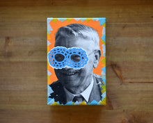 Cargar imagen en el visor de la galería, Vintage Smiling Old Man Photo Collage Art - Naomi Vona Art