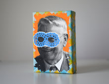 Cargar imagen en el visor de la galería, Vintage Smiling Old Man Photo Collage Art - Naomi Vona Art