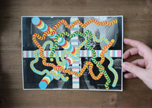 Load image into Gallery viewer, Abstract Collage Art Composition On Vintage Wedding Photo - Naomi Vona Art