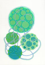 画像をギャラリービューアに読み込む, Green Organic Abstract Collage Art - Naomi Vona Art