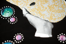 Load image into Gallery viewer, Black, Gold And Silver LP Cover Artwork - Naomi Vona Art