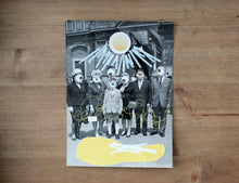 画像をギャラリービューアに読み込む, Surreal Yellow And White Art Collage On Vintage Portrait - Naomi Vona Art