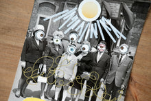 画像をギャラリービューアに読み込む, Surreal Yellow And White Art Collage On Vintage Portrait - Naomi Vona Art