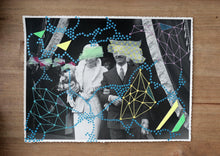Load image into Gallery viewer, Abstract Collage On Vintage Wedding Couple Photo - Naomi Vona Art