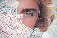 将图片加载到图库查看器,White Beige LP Cover Artwork - Naomi Vona Art