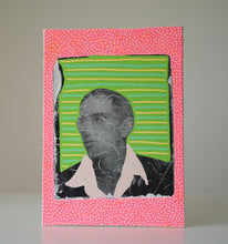 Cargar imagen en el visor de la galería, Retro Man With Glasses Portrait Photo Transfer - Naomi Vona Art