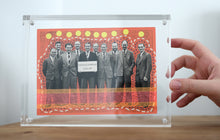 将图片加载到图库查看器,Vintage Group Of Smiling Men Portrait Art Collage - Naomi Vona Art