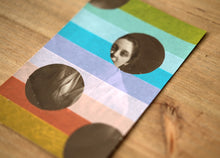 Load image into Gallery viewer, Washi Tape Collage On Vintage Woman Portrait - Naomi Vona Art
