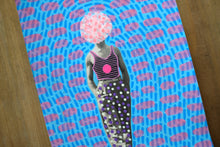 画像をギャラリービューアに読み込む, Vintage Man Walking Portrait Photo Altered By Hand With Pens And Washi Tape - Naomi Vona Art