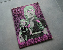 Cargar imagen en el visor de la galería, Creepy Vintage Girl Photography Altered With Pens - Naomi Vona Art