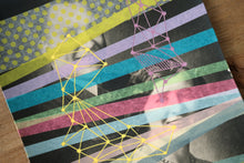 Load image into Gallery viewer, Vintage Studio Couple Portrait Altered With Neon Colours - Naomi Vona Art