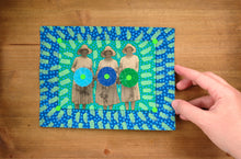 将图片加载到图库查看器,Vintage Bridesmaids Photo Altered With Handmade Techniques - Naomi Vona Art