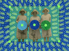 将图片加载到图库查看器,Vintage Bridesmaids Photo Altered With Handmade Techniques - Naomi Vona Art