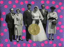 Load image into Gallery viewer, Vintage Wedding Group Portrait Art Collage - Naomi Vona Art