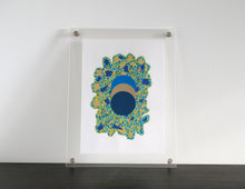 画像をギャラリービューアに読み込む, Turquoise Green Abstract Art Collage - Naomi Vona Art