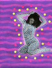 Load image into Gallery viewer, Original Vintage Nude Woman Portrait Altered With Pens - Naomi Vona Art