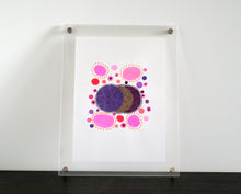 画像をギャラリービューアに読み込む, Purple Pink Abstract Organic Art Collage - Naomi Vona Art