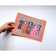 将图片加载到图库查看器,Vintage Family Portrait Altered By Hand Poster Art