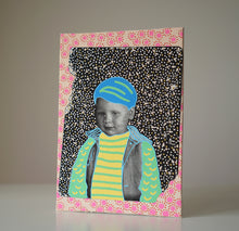 Carica l'immagine nel visualizzatore di Gallery, Vintage Baby Boy Art On Canvas - Naomi Vona Art