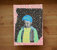 Carica l'immagine nel visualizzatore di Gallery, Vintage Baby Boy Art On Canvas - Naomi Vona Art
