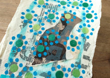 Cargar imagen en el visor de la galería, Affordable Mixed Media Art Collage On Cotton Rag Paper - Naomi Vona Art