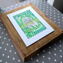 Load image into Gallery viewer, Funny Vintage Retro Pop Altered Portrait Of Smiling Baby Girl - Naomi Vona Art