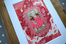 Load image into Gallery viewer, Paper Collage On Baby Girl Vintage Found Photo - Naomi Vona Art
