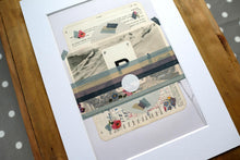 Load image into Gallery viewer, Vintage Mixed Media Landscape Collage - Naomi Vona Art