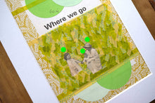 Load image into Gallery viewer, Family Portrait Collage, Vintage Art On Paper Ephemera - Naomi Vona Art