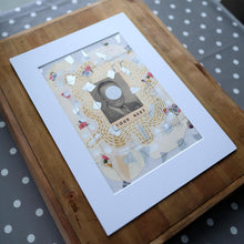Load image into Gallery viewer, Man Portrait Paper Ephemera Art Collage - Naomi Vona Art