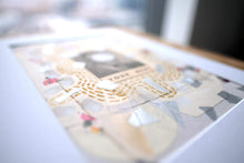 Load image into Gallery viewer, Man Portrait Paper Ephemera Art Collage - Naomi Vona Art