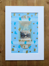 Load image into Gallery viewer, Contemporary Art Collage With Vintage Found Paper Ephemera - Naomi Vona Art