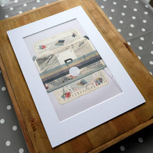 Load image into Gallery viewer, Vintage Mixed Media Landscape Collage - Naomi Vona Art