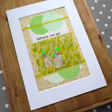 Load image into Gallery viewer, Family Portrait Collage, Vintage Art On Paper Ephemera - Naomi Vona Art