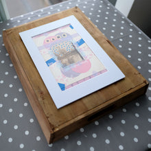 将图片加载到图库查看器,Retro Blue And Pink Surreal Landscape Collage Art - Naomi Vona Art