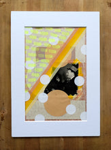 Load image into Gallery viewer, Retro Happy Man Drinking Altered With Paper Ephemera - Naomi Vona Art