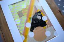Load image into Gallery viewer, Retro Happy Man Drinking Altered With Paper Ephemera - Naomi Vona Art