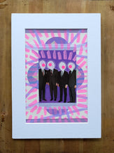 Cargar imagen en el visor de la galería, Old Funny Collage Of A Group Of Men In Suits - Naomi Vona Art