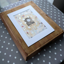 Load image into Gallery viewer, Man Portrait Paper Ephemera Art Collage - Naomi Vona Art