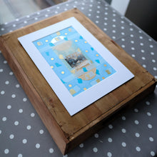 Load image into Gallery viewer, Contemporary Art Collage With Vintage Found Paper Ephemera - Naomi Vona Art