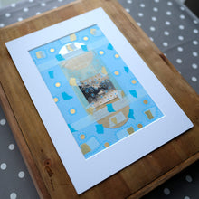 Load image into Gallery viewer, Contemporary Art Collage With Vintage Found Paper Ephemera - Naomi Vona Art