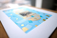 Load image into Gallery viewer, Contemporary Art Collage With Vintage Found Paper Ephemera - Naomi Vona Art