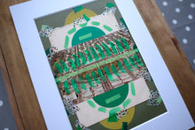 Load image into Gallery viewer, Original Green Art Photo Collage, Mixed Media Artwork - Naomi Vona Art