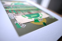 Load image into Gallery viewer, Original Green Art Photo Collage, Mixed Media Artwork - Naomi Vona Art