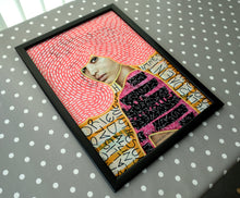 Load image into Gallery viewer, Large pop art print, neon portrait of a woman, available up to A2 - Naomi Vona Art