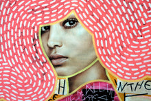 Load image into Gallery viewer, Large pop art print, neon portrait of a woman, available up to A2 - Naomi Vona Art